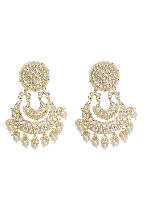Kundan Chandbali Earrings