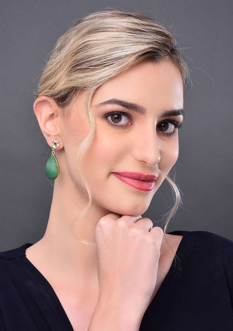 Contemporary Drop Earrings - Indya