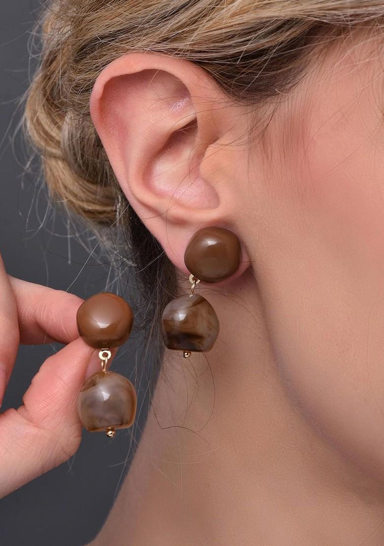 Circular Drop Earrings - Indya