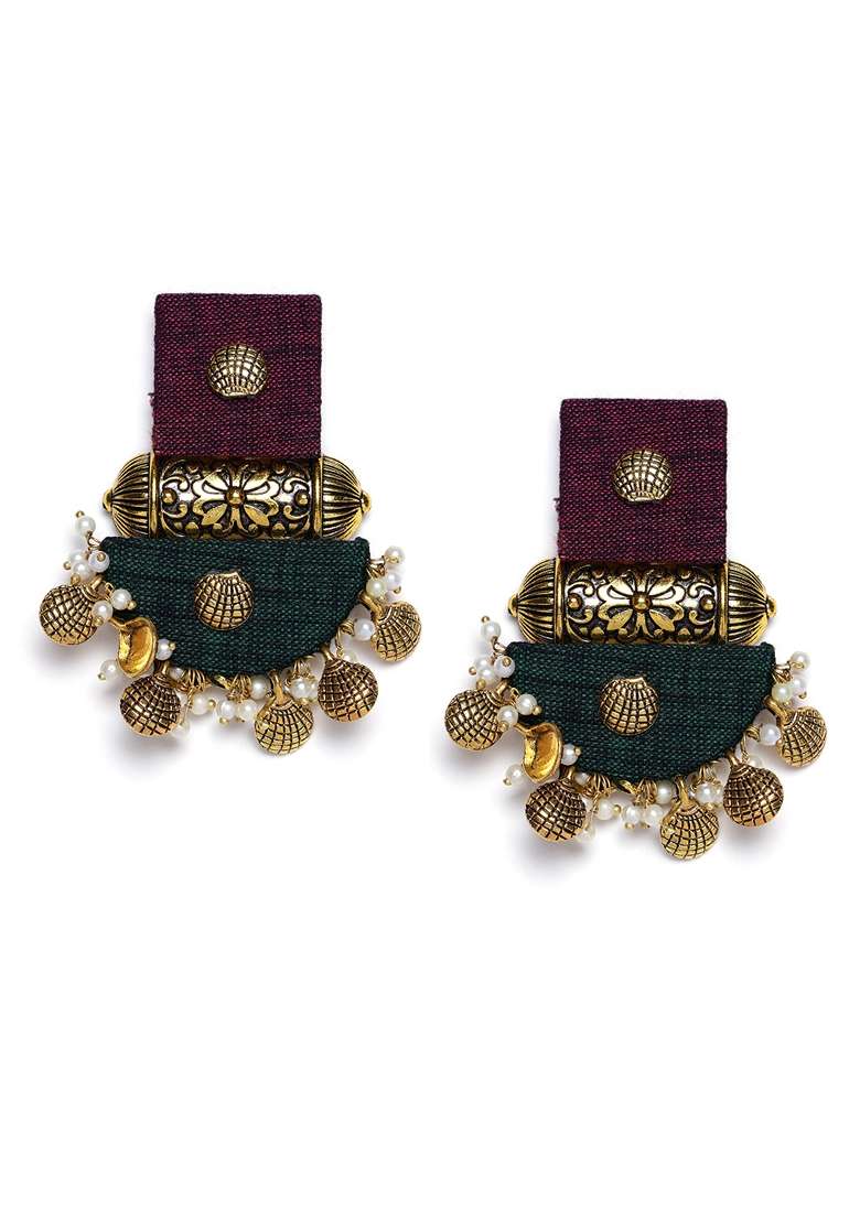 Contemporary Drop Earrings - Indya