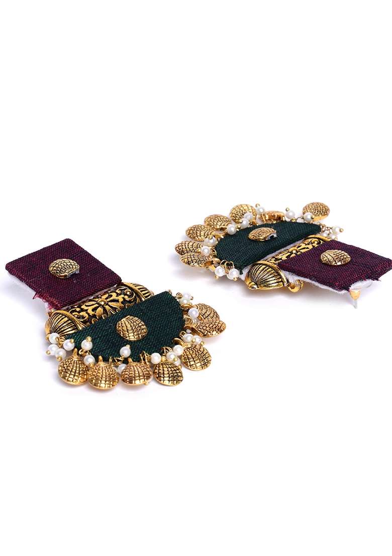 Contemporary Drop Earrings - Indya