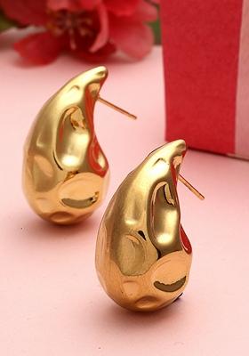 18Kt Gold Plated Stainless Steel Tarnish Free Waterproof Stud Earrings