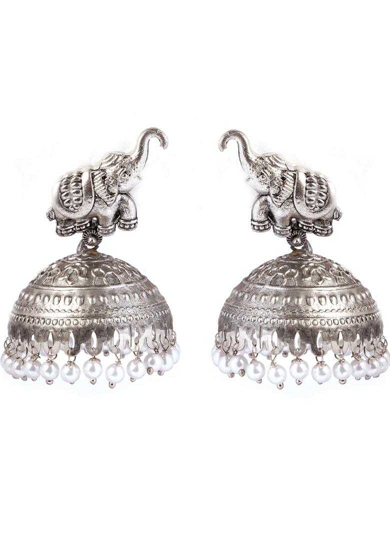 Contemporary Jhumkas Earrings