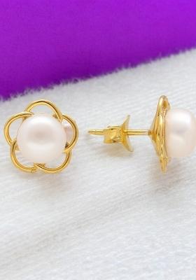 White Gold Plated 925 Silver Silver Earrings