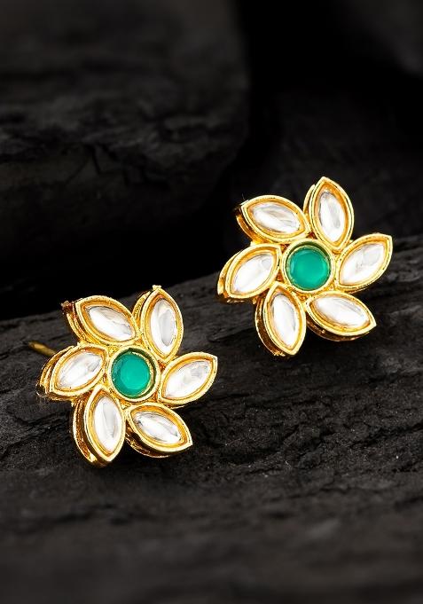 White Gold Plated Alloy Studs