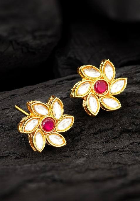 White Gold Plated Alloy Studs