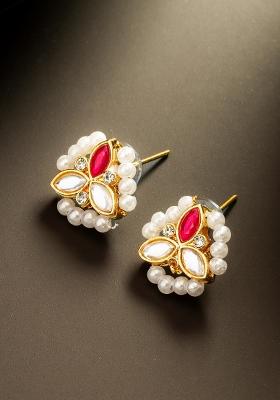 White Gold Plated Alloy Studs