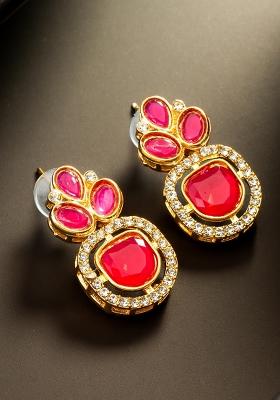 Red Gold Plated Alloy Studs