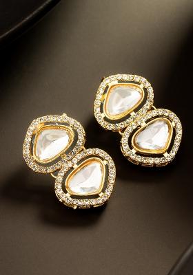 White Gold Plated Alloy Studs