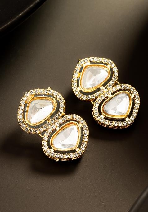 White Gold Plated Alloy Studs