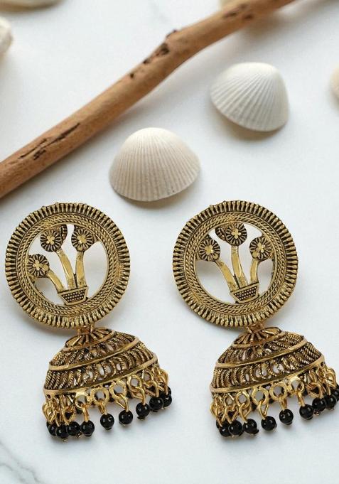 Gold Plated Exclusive Traditional Gold Jhumka Earring