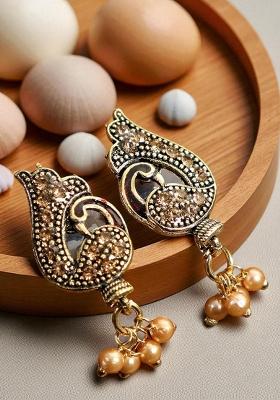 Designer Antique Polish Designer Small Drop Earring