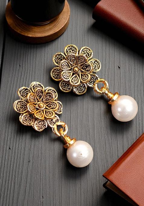 Gold Plated Exclusive Design Drop Earring