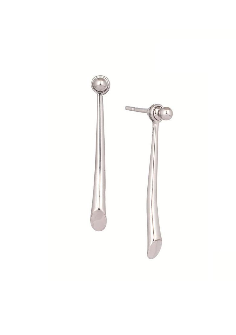 Gold Plated Contemporary Drop Earrings - Indya