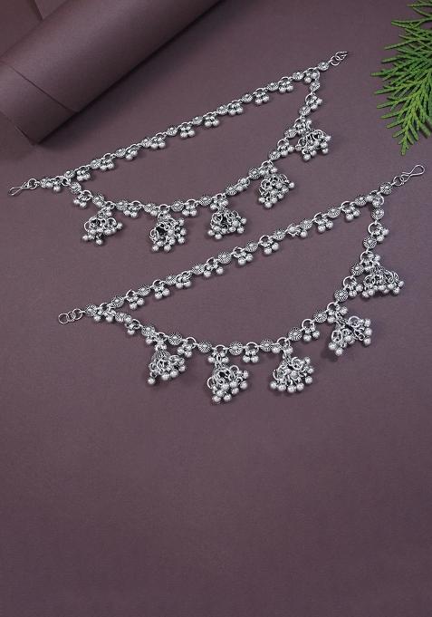 Oxidised Gold Plating Zinc Alloy Earrings