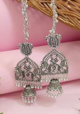 Oxidised Platinum Plating Zinc Alloy Earrings