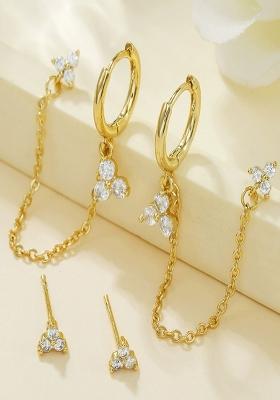 Gold Preminum Copper Earring For Women