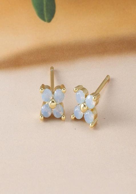 Blue Preminum Brass Earring For Women