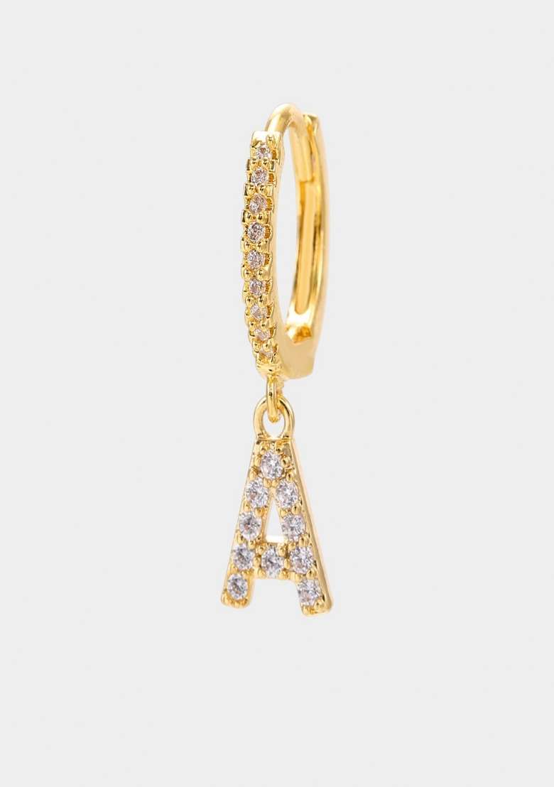 Gold Preminum Copper Earring For Women - Indya