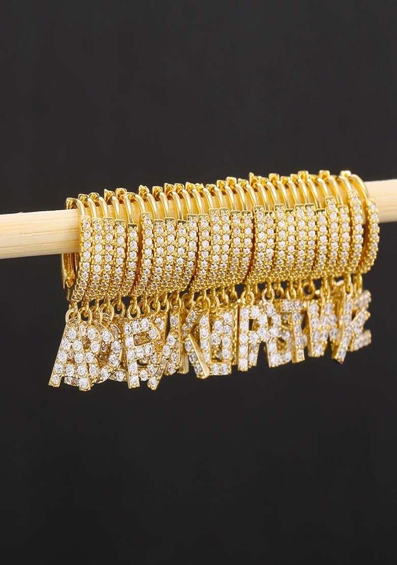 Gold Preminum Copper Earring For Women - Indya