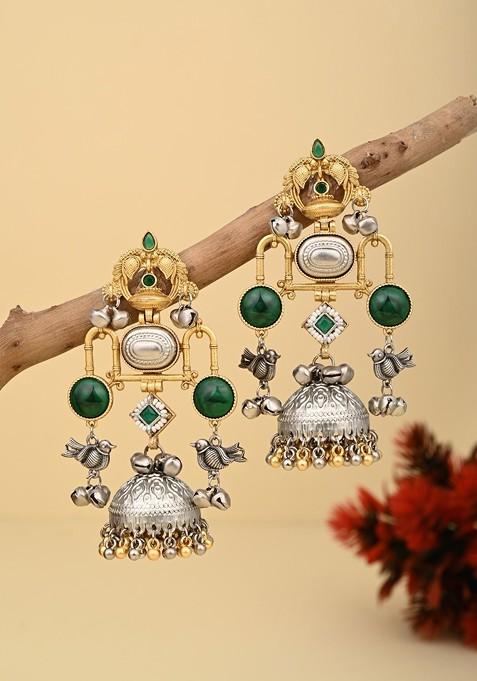 Gold Artificial Alloy Earrings