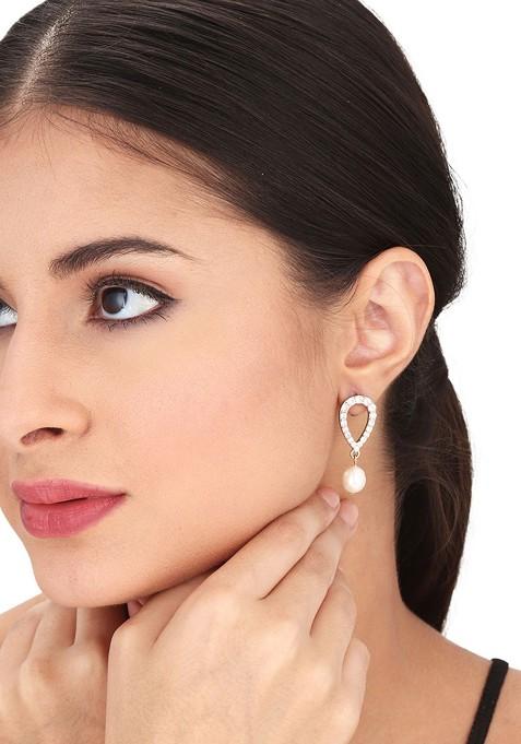 Gold Artificial Alloy Earrings