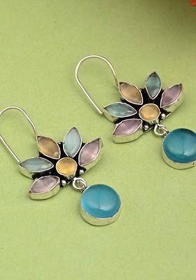 Silver Artificial Alloy Earrings