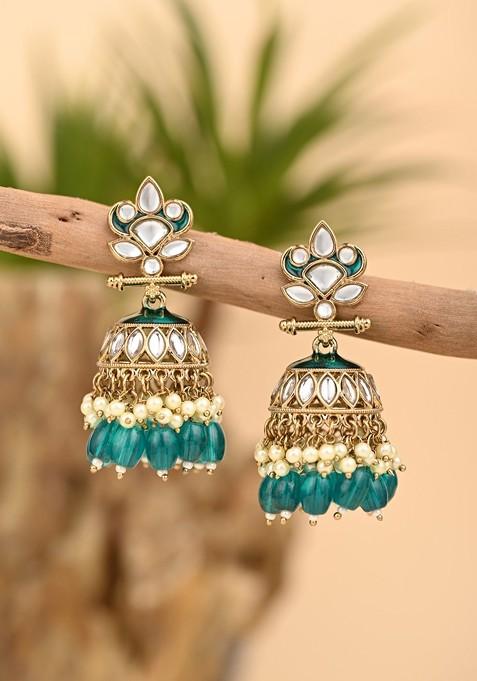 Gold Artificial Alloy Earrings