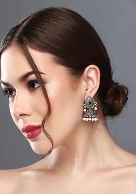 Silver Artificial Alloy Earrings