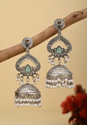Silver Artificial Alloy Earrings