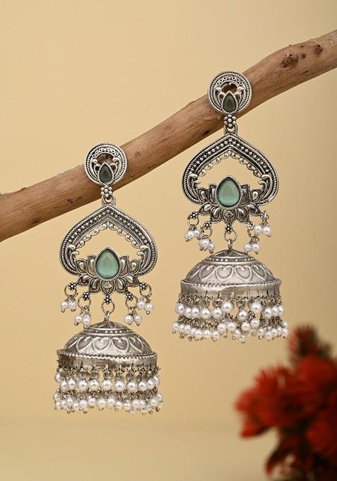 Silver Artificial Alloy Earrings