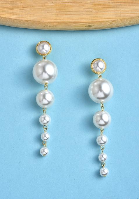 Gold Charming Brass Earrings