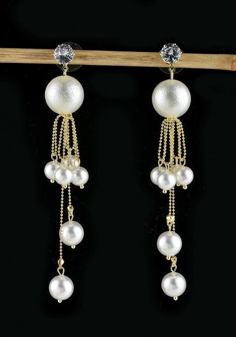 Gold Charming Brass Earrings