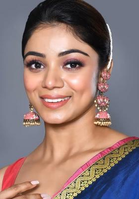 White Partywear Alloy Earrings