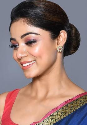 White Partywear Alloy Earrings