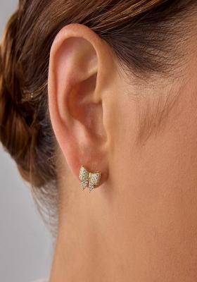 White Screw Back Copper Earrings For Women