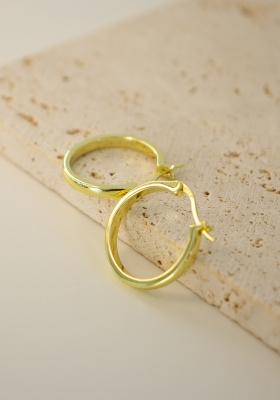 Gold Latch Back Copper Earrings For Women