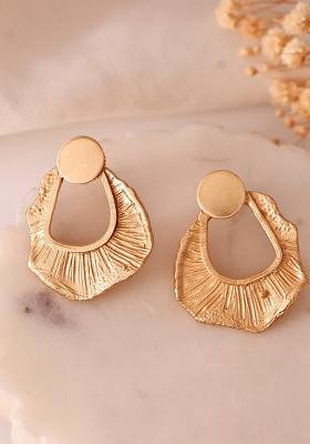 Gold Plated Anti Tarnished Designer Studs Earrings