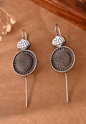 Silver Plated Circular Shaped Ear Cuff