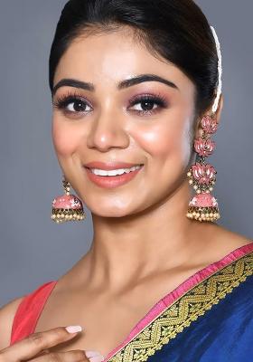 Multicolor Brass Earring