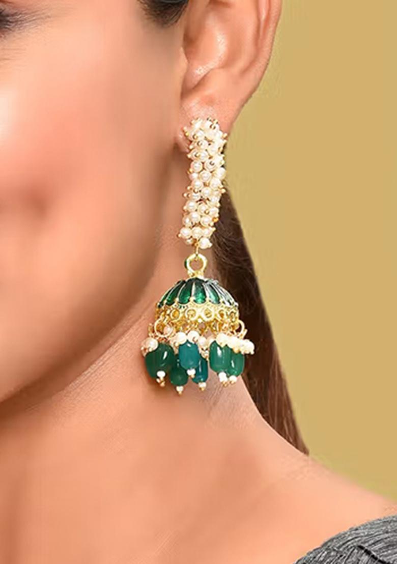Multicolor Brass Earring - Indya