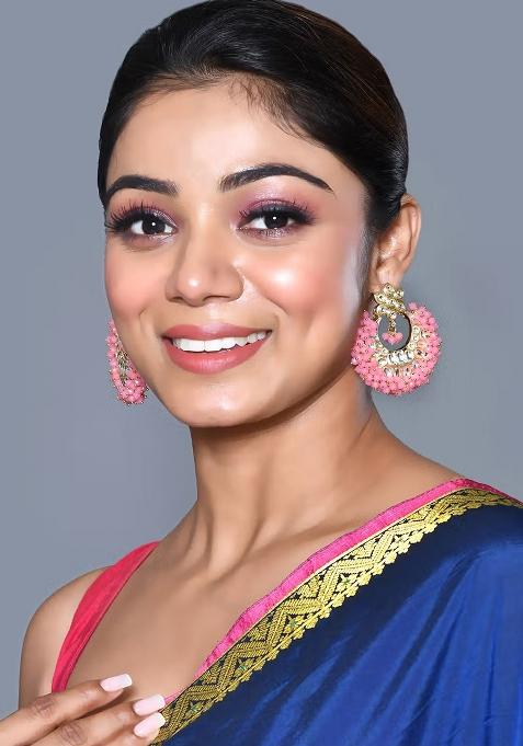Multicolor Brass Earring