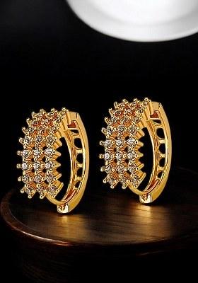 Golden Alloy Earrings