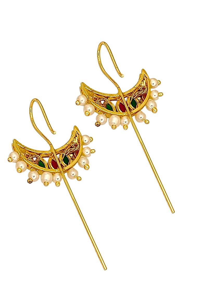 Golden Alloy Earcuff - Indya