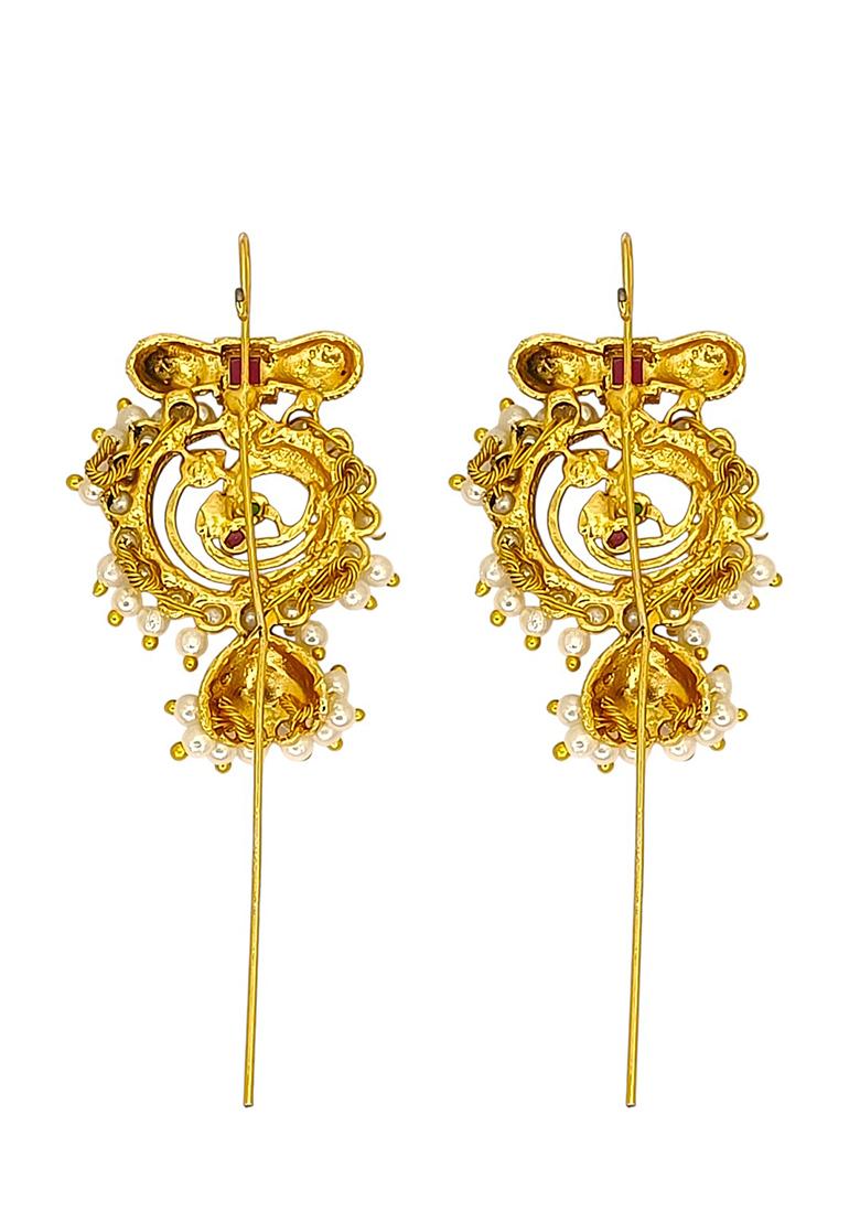 Golden Alloy Earcuff - Indya