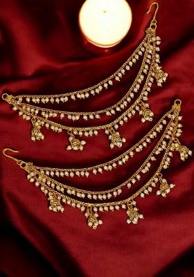 Golden Alloy Ear Chain