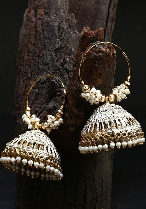 White Brasso Earrings