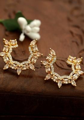 Golden Alloy Earrings