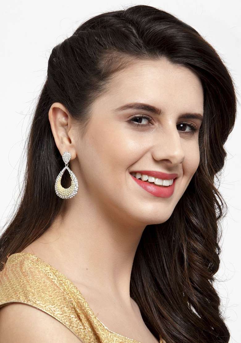 Silver Brasso Earrings - Indya