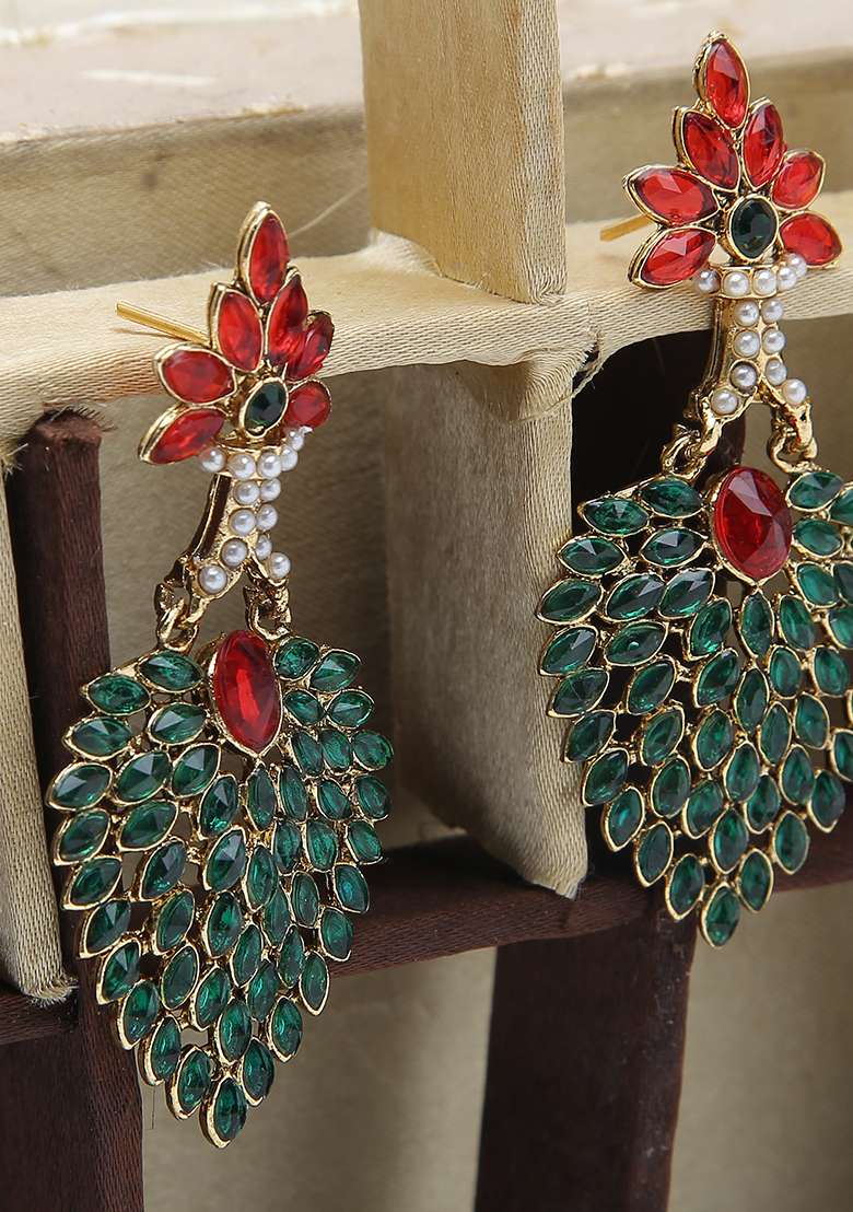 Multicolor Brasso Earrings - Indya
